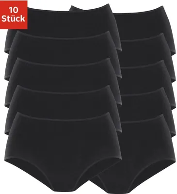 Produktbild von PETITE FLEUR Taillenslip 10 er-Pack schwarz Größe 36/38