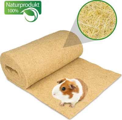 Produktbild von Nagerteppich aus 100% Hanf auf Rolle mit 10m Länge, 70cm Breite, 5mm dick