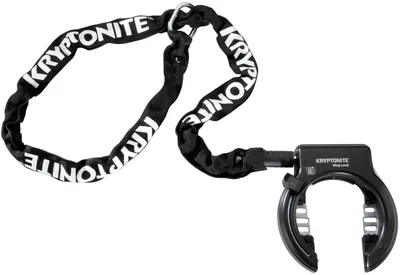 Produktbild von Kryptonite Rahmenschloss AZ (65mm) + Einsteckkette 512 (120cm) Schwarz