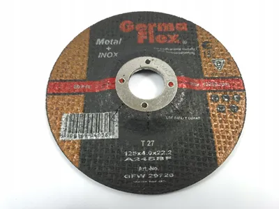 Obrázek produktu pro Germaflex Brusný kotouč 125x4x22,2 pro broušení kovů