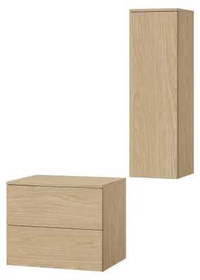 Produktbild von Badezimmerset 2-Teilig: Unterschrank + Hochschrank Color Frühlings-Eiche (2S 60 + 1D 100)