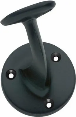Produktbild von Intersteel Handlaufhalter runde Auflage mit Schraublöchern Schwarz