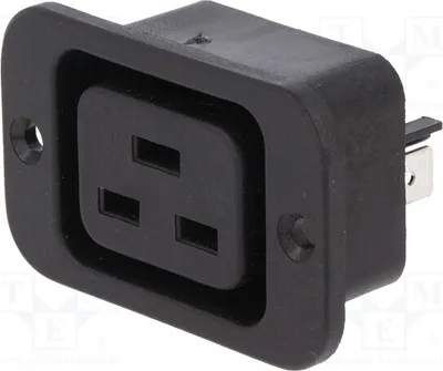 Image de 1 connecteur : pour l'alimentation secteur, 16A. Connecteurs : prises femelles, type câblé