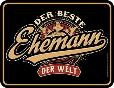 Produktbild von Ehe - beste Ehemann der Welt - Blechschild Schild Spruch 22x17 cm