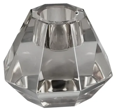 Produktbild von Kaheku Kerzenhalter Miano Kristall smoke 7x7x6h 787018114