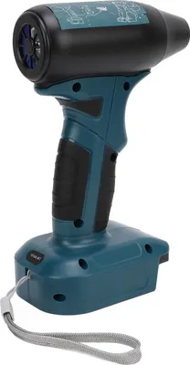 Immagine prodotto di Asciugatore a getto d'aria, 18 V, alta potenza, 130.000 giri/min, motore brushless, potente soffiatore manuale ad aria compressa per la pulizia dell'auto, blu
