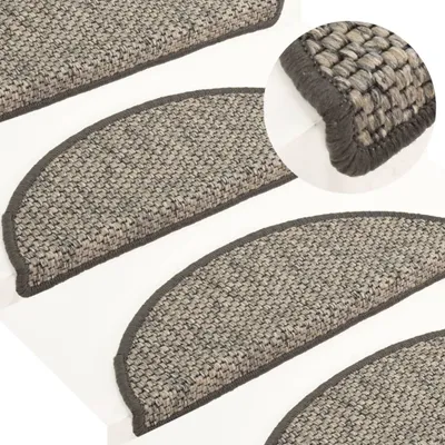 Immagine prodotto di The Living Store Tappetini autoadesivi in sisal look 15 pezzi 56x17x3 cm