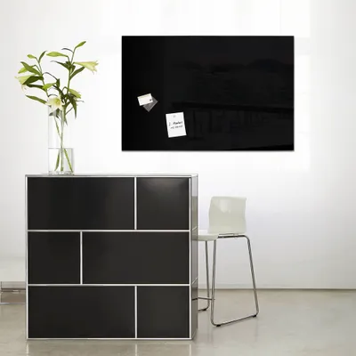 Obrázek produktu pro SIGEL GL120 Skleněná magnetická tabule Artverum - černá, 60 x 40 cm