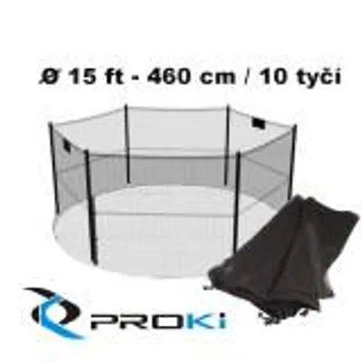Obrázok produktu pre Ochranná sieť k trampolíne 460 cm - 10 tyčí  Linder Exclusiv