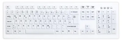 Produktbild von Contour Design Active Key AK-C8100F, Volle Größe (100%), Kabelgebunden, USB, QWERTZ, Weiß