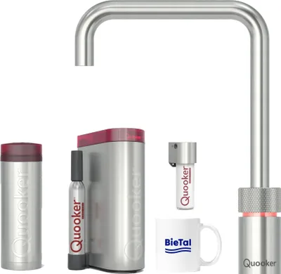 Produktbild von Quooker Wasserhahn Nordic Square single tap Voll Edelstahl PRO3 CUBE mit Filter