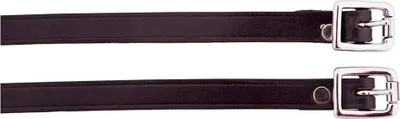 Image de Premiere Lanières d'attelage en cuir doublées Noir 16 mm Noir 16 mm
