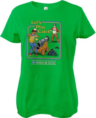 Produktbild von Let's Play Catch Girly Tee - X-Large - Green