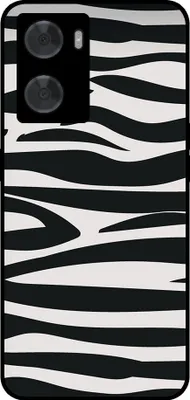 Zdjęcie produktu dla Etui na telefon Smartphonica pasujące do Oppo A57 / A57s / A77 z nadrukiem zebry - Etui z TPU z wzorem zebry - Czarno-białe
