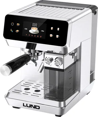 Produktbild von Kaffeevollautomat mit Milchaufschäumer, 1350W, 8 Programme, Edelstahl