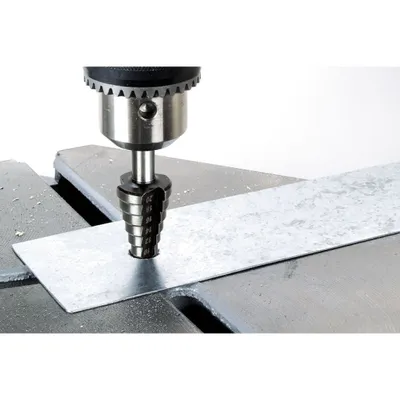 Produktbild von Wolfcraft Stufenbohrer HSS Schaft 8mm Durchmesser 4-20mm 2515000