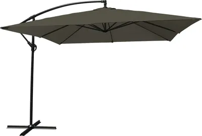 Image de Parasol déporté MOLOKAI carré 2,7x2,7m gris