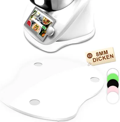 Obrázok produktu pre Akrylová klzná doska, TM6, príslušenstvo, rýchly pohyb pre Thermomix, protišmyková základňa, biela