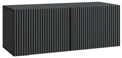 Image de Meuble TV mural Noir 78,5 x 31 x 30 cm Bois d'ingénierie