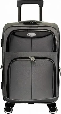 Produktbild von Reisekoffer Mykonos Softshell TSA Schloss 360° Rollen Leicht Robust S/M/L Verschiedene Farben Grau S