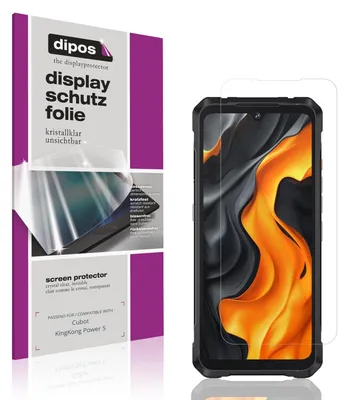 Produktbild von 4x Schutzfolie für Cubot KingKong Power 5 klar Displayschutzfolie Folie Display Schutz dipos