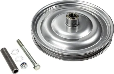Produktbild von 16 Zoll Scheibenrad Anhänger Handwagen Laufrad Schwerlast Felge Seifenkiste Silber