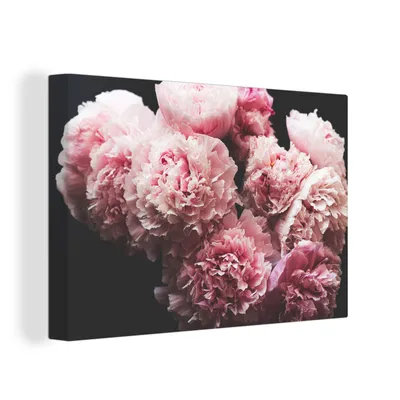 Obrázek produktu pro OneMillionCanvasses® Malba na plátně Nástěnná malba na plátně - Kytice růžových pivoněk - 150x100cm