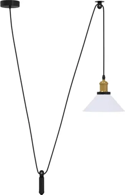 Produktbild von vidaXL Pendelleuchte Höhenverstellbar E27 Weiß Glänzend Ø 22 cm Metall