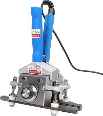 Immagine prodotto di Sigillatrice manuale elettrica - Modello FKR200 - Sigillatrice per film - Pinza portatile a contatto diretto con il calore - Realizzata in lega di alluminio - Adatta per imballaggi alimentari - Colore: blu/argento
