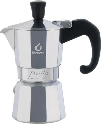Produktbild von Mokkapot Aluminium für intensive Kaffeezubereitung - Schwarz
