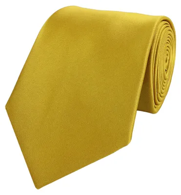 Produktbild von Fabio Farini - 1 Stück Herren Krawatte Gelb - verschiedene Gelbe Männer Schlips in 8cm Breit (8cm), Gelb- Beeswax