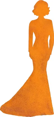 Produktbild von Edelrost Figur Dame Gartendeko Frau steckbar Gartendeko Rost Deko Terrasse Garten Vorgarten Frau mit Kleid