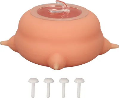 Obrázok produktu pre Welpenmilch Feeder Bowl 200 ml Simulation Pflegestation Nippel mit Saugnäpfeln für mehrere Welpen rosa