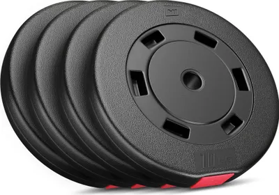 Produktbild von Hop-Sport 40kg Hantelscheiben 30 mm - Gewichte Hantel Sets 4x10kg