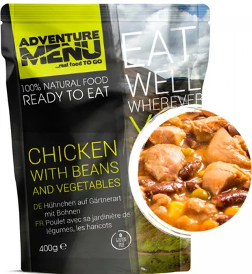 Produktbild von Adventure Menu Hähnchen mit Bohnen und Gemüse - 400g