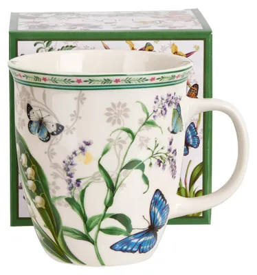 Produktbild von DUO Becher FLOWER DREAM, 650 ml, New Bone China Porzellan, in Geschenkbox