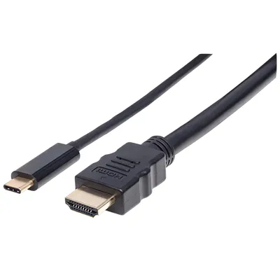 Produktbild von Manhattan USB-C/HDMI-Adapterkabel 2m