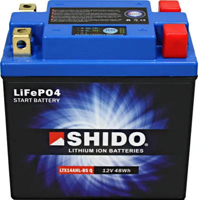 Produktbild von Shido Lithium Batterie LTX14AHL-BS 12V 4Ah für Motorräder