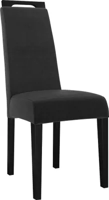 Produktbild von MIRJAN24 Polsterstuhl K79, Esszimmerstuhl aus Buchenholz, 59x45x100 cm, Stuhl (Holzfarbe: Schwarz, Stofffarbe: Magic Velvet 2219)