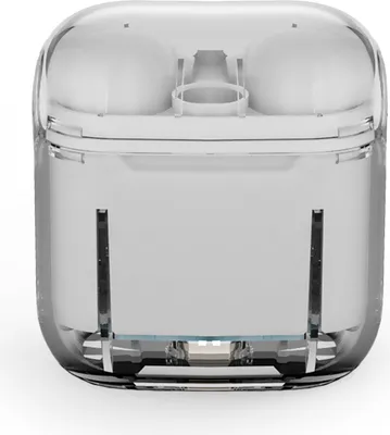 Produktbild von PRIXTON Kabellose In-Ear-Kopfhörer TWS162 mit Bluetooth 5.2, ENC und HiFi-Technologie, transparentes weißes Design
