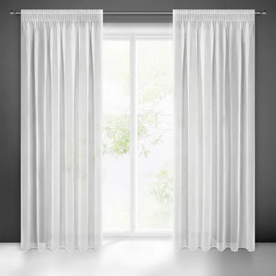 Produktbild von Gardine ARGEA weiß 140x270 cm  Kräuselband