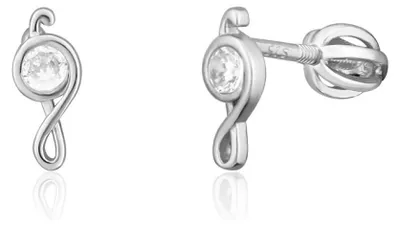 Immagine prodotto di Orecchini in argento a cerchio con zirconi SVLE1822XH2BISR