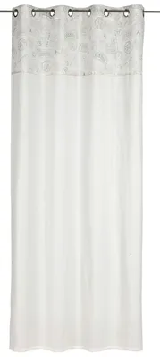 Produktbild von Ösenschal 00 weiß blickdicht 140x255cm