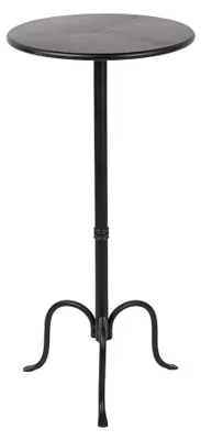 Obrázok produktu pre Clayre & Eef Bočný stolík Ø 38x78 cm Čierny kov