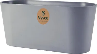 Produktbild von Vyveo - Blumentopf Varda - Dunkelgrau - 32x13x14