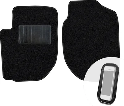 Produktbild von moto-MOLTICO Vorne Fußmatten Auto Velours Autoteppiche Schwarz Automatten Set 2-teilig passend für Land Rover Freelander I 1998-2006