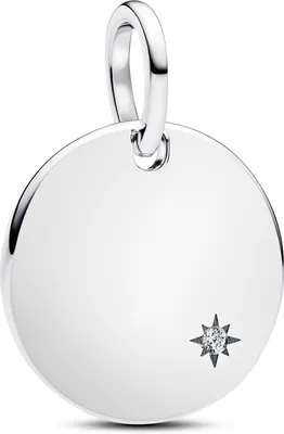 Produktbild von Pandora Gravierbarer Anhänger mit im Labor gezüchtetem Diamanten 394012C01 Damenhalskette