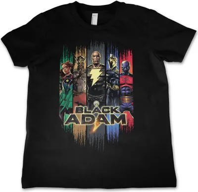 Produktbild von Black Adam Characters Kids T-Shirt - 12Years-XL - Black