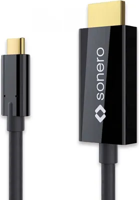 Obrázek produktu pro Sonero USB-C adaptér Premium, 1,5 m, konektor USB-C/konektor HDMI-A, černý