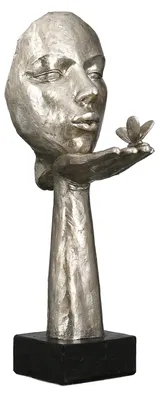 Produktbild von Casablanca by Gilde Dekofigur Skulptur Desire antik-silberfarben H. 34 cm,89314